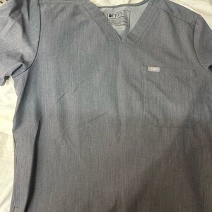 Figs Grey Top With Side Hidden pockets Size M